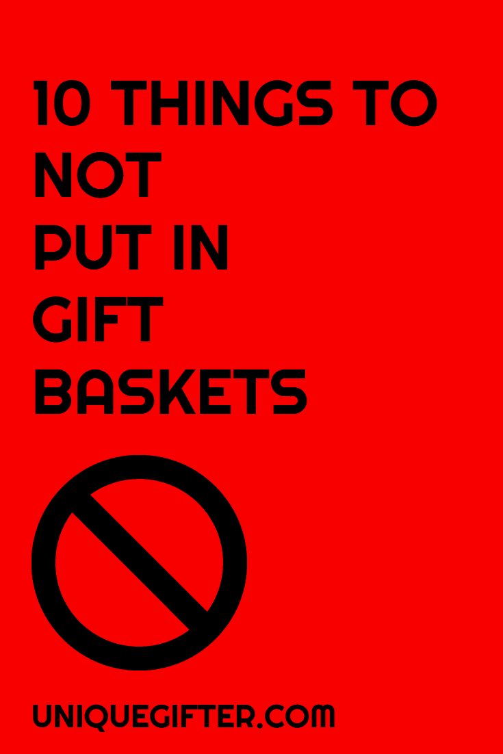 Do you know what to avoid putting in gift baskets? Things that people don't actually want or need? This list has changed the way I think about making gift baskets for gift giving and for fundraisers. Pin it to keep it in mind!
