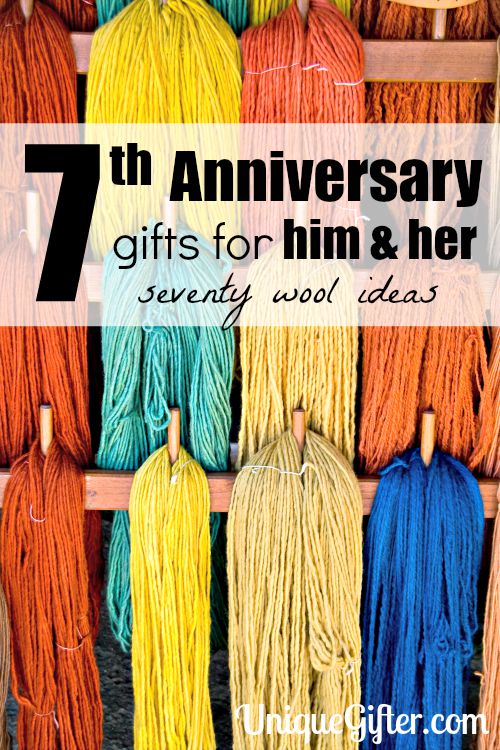 70+ Wool 7th Anniversary Gifts - For