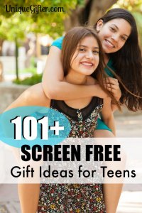 101 Screen Free Gifts for Teens - Finally some ideas that don't involve another video game! I am using this for everybody this year!!