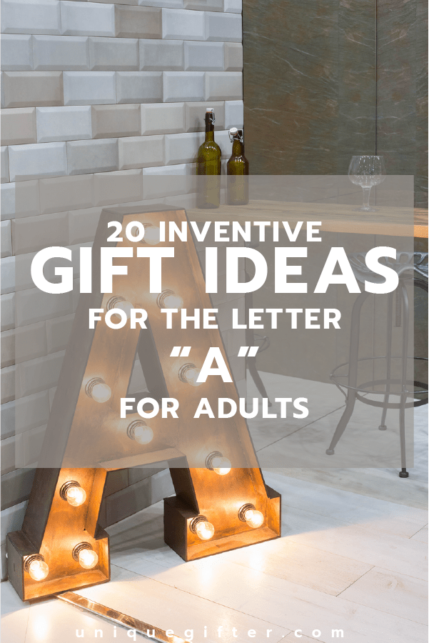 Setting up the world's best scavenger hunt? Use these inventive gift ideas that start with the letter A. | Birthday | Anniversary | Adult | Gifts that begin with the letter A