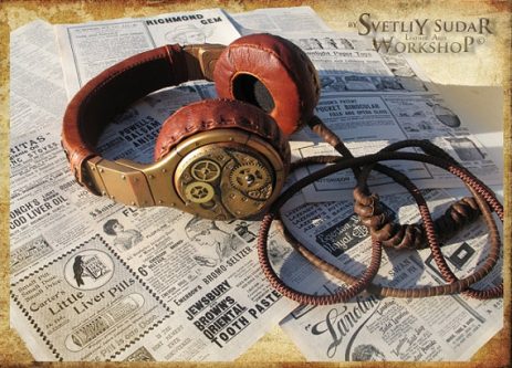 Your husband is going to love these steampunk headphones 50th birthday present