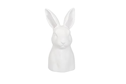 Creative Co-Op White Ceramic Rabbit Vase