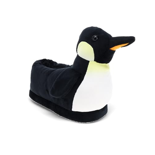 Happy Feet Slippers Elliott the Emperor Penguin Animal Slippers for Adults and Kids, Cozy and Comfortable, As Seen on Shark Tank (Medium)