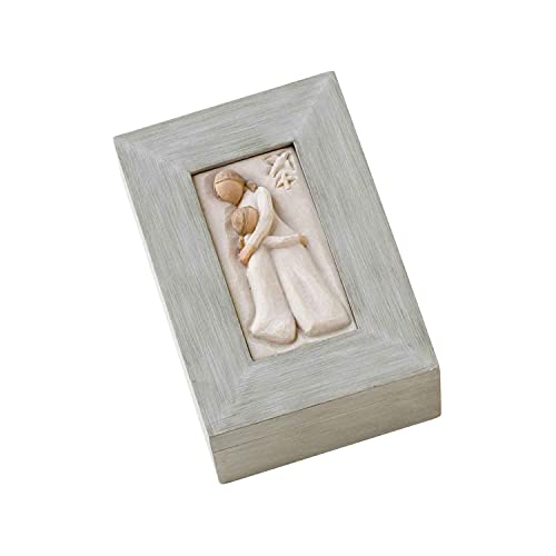 Willow Tree Mother and Daughter, sculpted hand-painted memory box