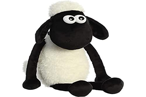 Aurora® Playful Shaun The Sheep® Stuffed Animal - Endless Fun - Farmyard Exploration - White 17 Inches