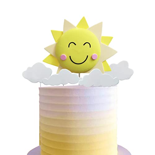 Sun Cake Topper with Sun Smile Face Could Cake Topper for You Are My Sunshine Party