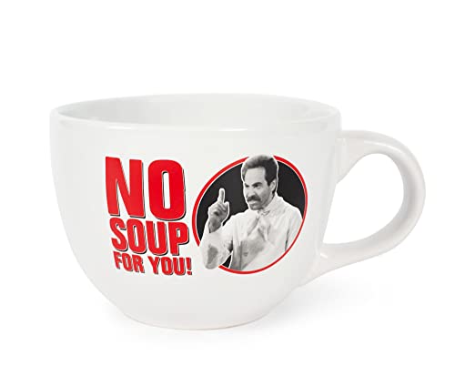 Silver Buffalo Seinfeld No Soup For You Ceramic Soup Mug, 24 Ounces