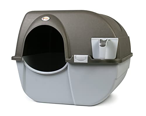 Omega Paw Self-Cleaning Litter Box, Pewter