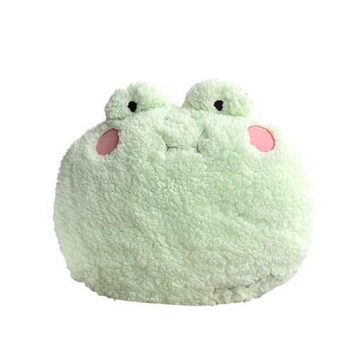 DXDE4U Frog Plush Pillow, Adorable Frog Stuffed Animal (15 * 14 inch), Home Cushion Decoration Plush Hugging Pillow Frog Toy Birthday Xmas Travel Gift for Kids Adults Girls Boys