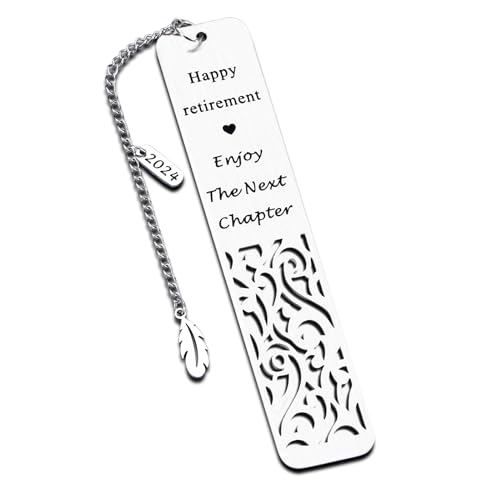 Retirement Gifts for Women Men 2024 Happy Retirement Bookmark Gifts for Coworker Colleague Senior Employee Appreciation Gifts for Retired Teacher Nurse Coach Going Away Leaving Gifts for Boss Leader