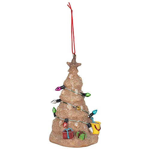 Midwest Sand Beach Christmas Tree Hanging Resin Christmas Ornament (2 inch)