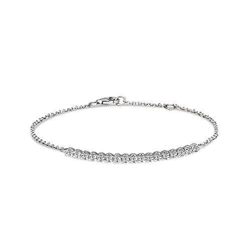 1/2 Carat | 14K White Gold | Lab Grown Half Tennis Diamond Bracelet GH-SI1 Quality IGI Certified Friendly Diamond Bracelet For Women