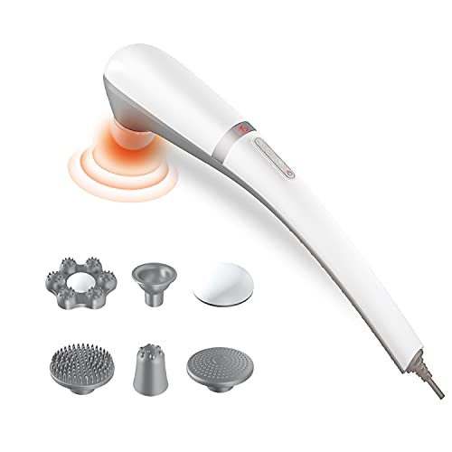 Luyao Handheld Back Massager for Neck and Back，Percussion Massager deep Tissue with Heat (Handheld Massager with Heat)