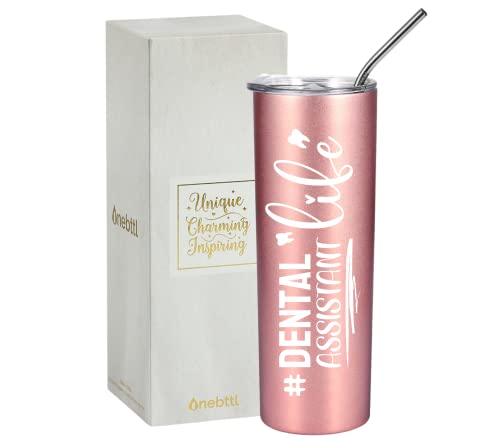 Dental Gifts for Dental Assistants on Dental Assistants Recognition Week, Christmas and Birthday, 20 oz Insulated Stainless Steel Tumbler - DENTAL ASSISTANT LIFE