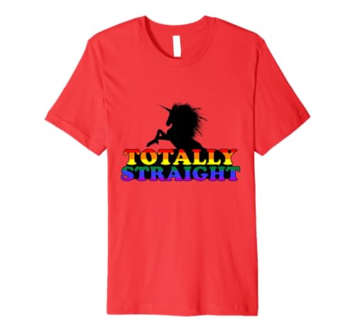 Totally Straight TShirt LGBT Pride Shirt Gay Lesbian Tee Premium T-Shirt