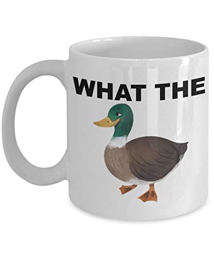 What The Duck Coffee Mug Humorous Swearing Cup Present For Him And Her