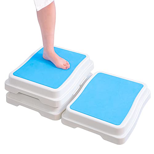 Wefaner Bath Shower Step,Stackable Bathtub Non Slip Safety Step Stool, Indoor/Outdoor Handicap Wideing Hands Free Platform Medical Portable Stack-Able, for High Beds, Kitchens,Bathroom.