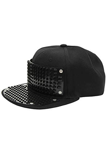 elope Customizable Interchangeable Building Block Snapback Hat, Flat Bill Baseball Cap - Stylish Entertainment and Fun Activity - Black