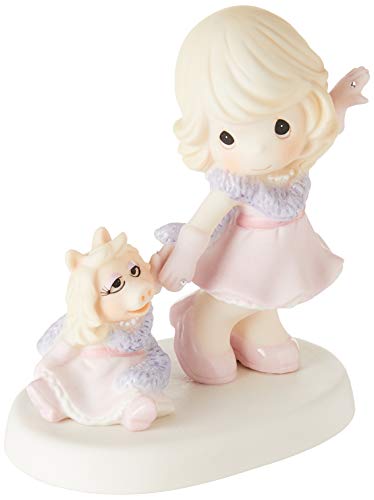 Precious Moments, Disney The Muppets, Our Friendship Is Fabulous Bisque Porcelain Figurine, Miss Piggy, 154014