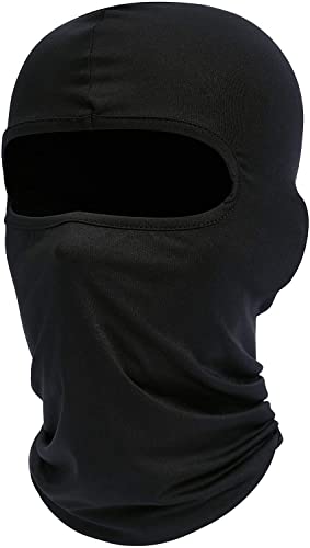 Bluelans Black Balaclava Ski Mask Full Face Mask Motorcycle Neck Warmer or Tactical Balaclava Hood (Black)