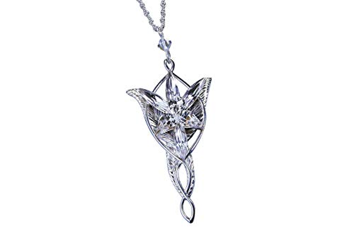 The Noble Collection The Arwen Evenstar Pendant Silver Plated