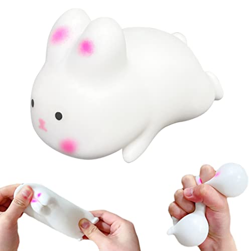 Bunny Stress Balls for Kids and Adults, Cute Rabbit Dough Ball Sensory Fidget Toys for Easter Basket, Squeeze Ball Toys to Relax and Focus, Squishy Balls Toy to Autism, ADD, ADHD