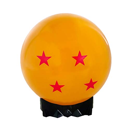 ABYSTYLE Dragon Ball Z 4 Star 3D Dragon Ball 7.5' x 7' Cordless Lamp USB-Powered Rechargeable Battery. Portable LED Lamp DBZ Anime Manga Home Office Room Decor Gift