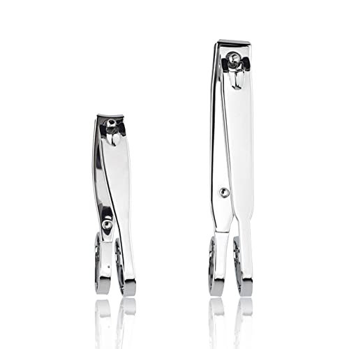 SKYPIA Nail Clippers, EZ Comfort Grip Nail Clipper, Sharp Stainless Steel Blade Toenail Clippers Set of 3 (Small and Large)