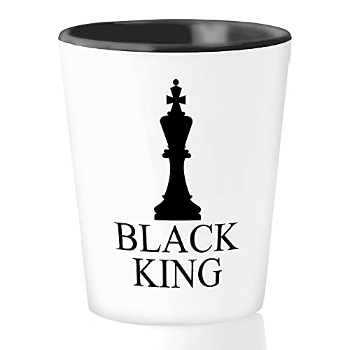 Bubble Hugs Dad Shot Glass 1.5oz White - BlackKing - Father's Day African American Black Father Birthday Black History ChessKing