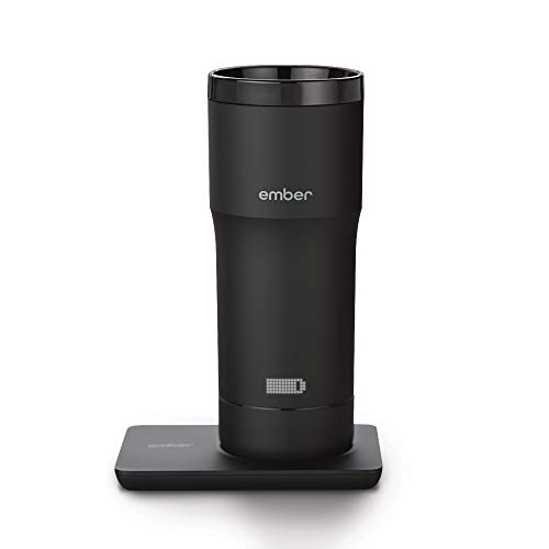 Ember Temperature Control Travel Mug, 12 Ounce, 2-hr Battery Life, Black - App Controlled Heated Coffee Travel Mug