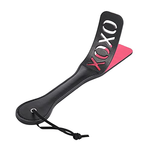 VENESUN XOXO Spanking Paddle for Adults, 12.8inch Faux Leather Slapper Paddle for Sex Play