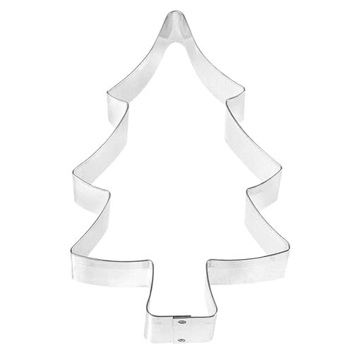 Fox Run Christmas Tree Cookie Cutter, 5-Inch, Stainless Steel