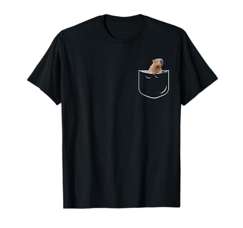 Pocket Capybara Funny Capybara In Pocket Gift T-Shirt