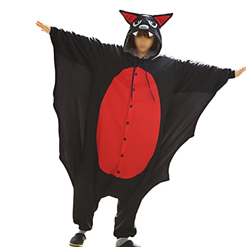 WOTOGOLD Animal Cosplay Costume Bat Unisex Adult Pajamas Black,Medium,Black Bat