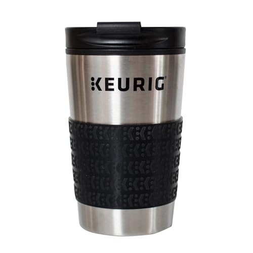 Keurig Travel Mug Fits K-Cup Pod Coffee Maker, 1 Count (Pack of 1), Stainless Steel