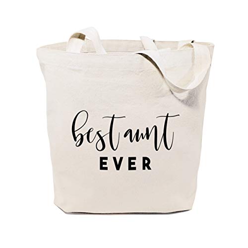 The Cotton & Canvas Co. Best Aunt Ever Beach, Shopping and Travel Reusable Shoulder Tote and Handbag