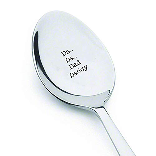 DA. DA. Dad Daddy - Best Dad Ever Spoon - Coffee or tea spoon - Dad Birthday gift - Best Selling Item - Fathers Day Gift - Star Wars Gift - Customized spoon - Fathers day Gift for him#SP_029