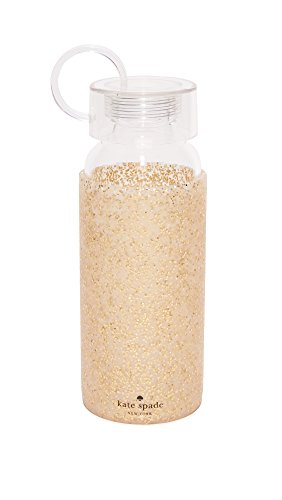 Kate Spade New York Water Bottle, Gold Glitter