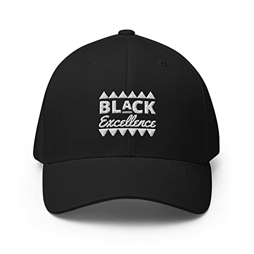 Black Excellence African American History Month Pride Flex Fit Hat, Large-X-Large