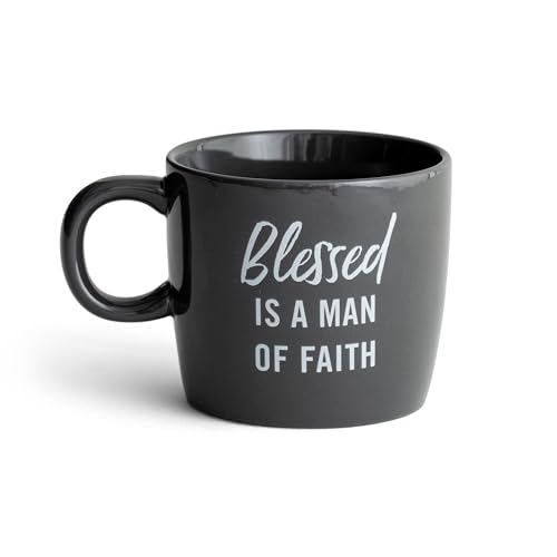 DaySpring - Man of Faith - Inspirational Ceramic Mug, 16oz, Gray