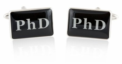 PhD Cufflinks Doctorate Education Degree Celebration Graduation Cuff Links