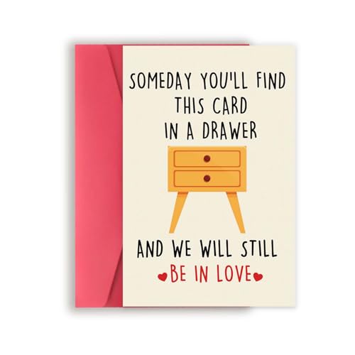 VvOoOvV Unique Valentines Day Card for Women Men, Sweet Anniversary Card for Fiancee Fiance, Humorous Birthday Gift Card for Couple, We Will Still Be in Love Card