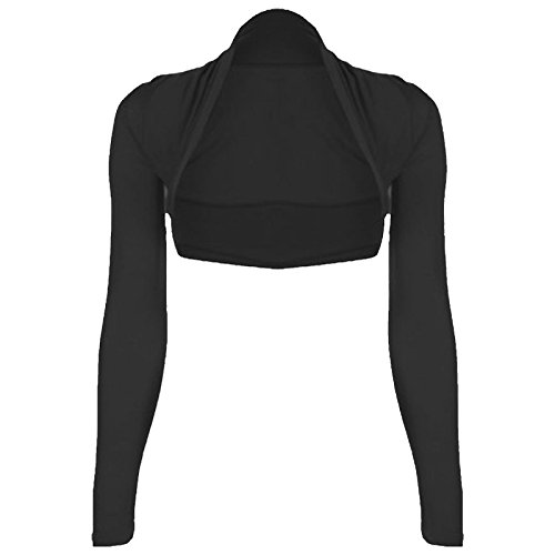 Baleza Women's Long Sleeve Shrug Bolero Cardigan Cropped Top