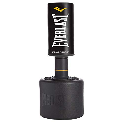 Everlast P00001266 Powercore Free Standing Indoor Rounded Heavy Duty Fitness Training Punching Bag