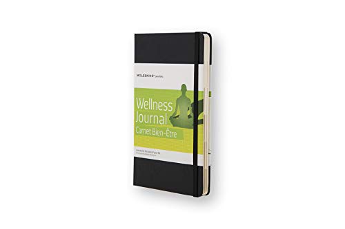Moleskine Passion Journal, Wellness, Hard Cover, Large (5' x 8.25') Black, 400 Pages