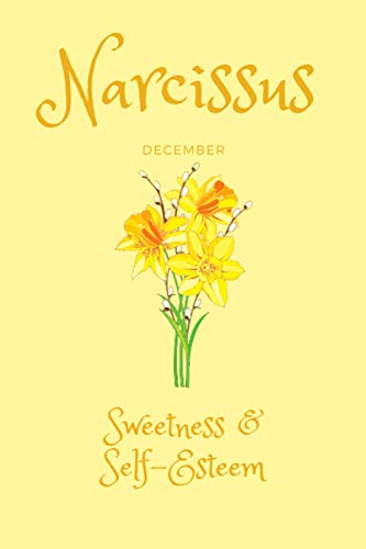 NARCISSUS, December: Birth month flower notebook, journal gift for her December birthday, personalised gift for girls and women. (Birth Flower Series)
