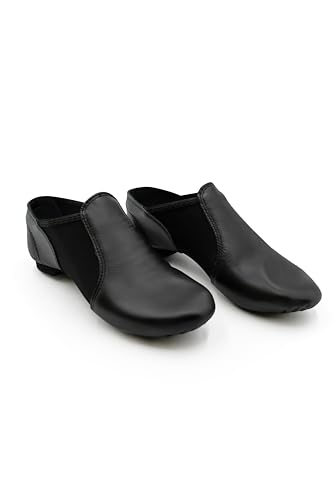 Capezio Women's E Series Jazz Slip-on Shoe, Black, 7.5