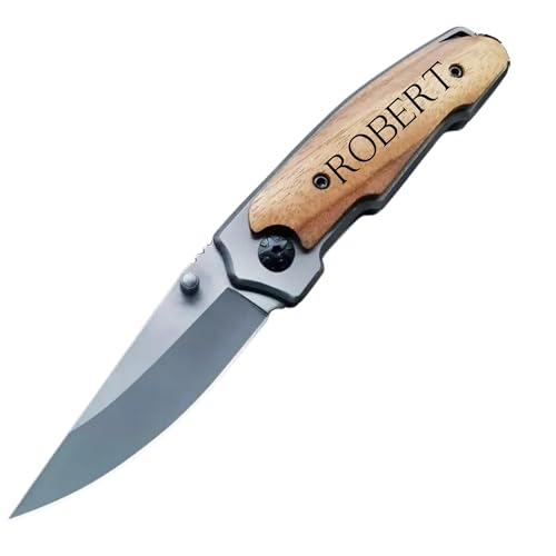 Generic Custom Engraved Wooden Pocket Knife