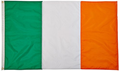 Annin Flagmakers Model 193926 Ireland Flag USA-Made to Official United Nations Design Specifications, 3 x 5 Feet, Multicolor