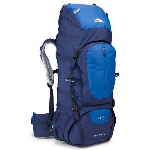 High Sierra Sentinel Top Load Internal Frame Hiking Pack, True Navy/Royal/True Navy, 65L